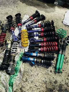 Sports suspension shocks coilovers