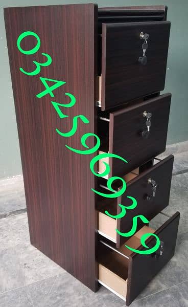 chester file cabinet 2,3,4 drawer wood metal rack shelf storage almari 13