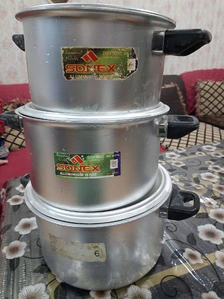Sonex German silver Cooking pot, dekchiyan 1