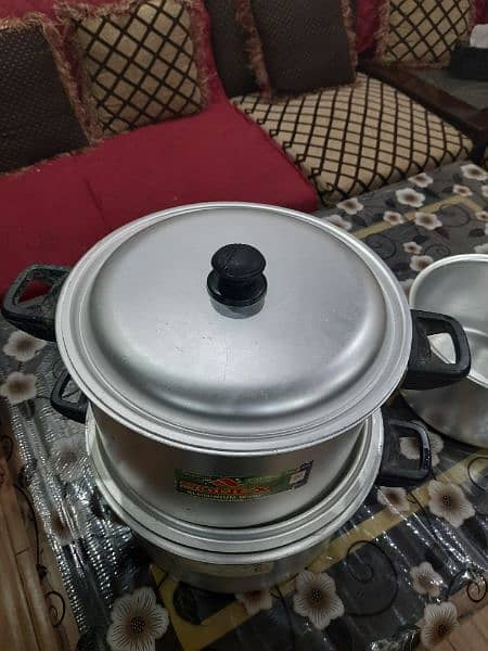 Sonex German silver Cooking pot, dekchiyan 3