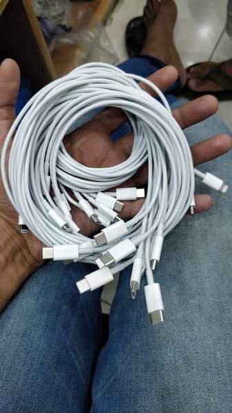 Imported original iphone charger & cable 17