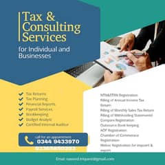 Company Registrations / NTN & Tax Return Filing