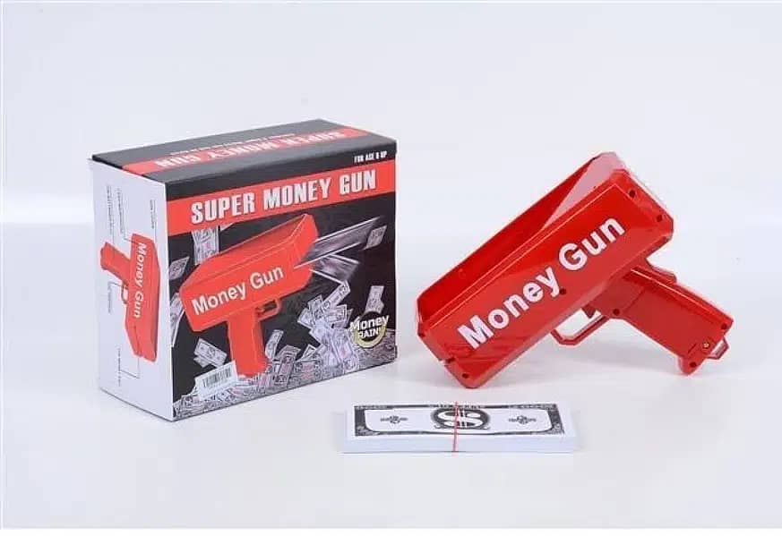Money Gun Toy with 100 pcs notes 0