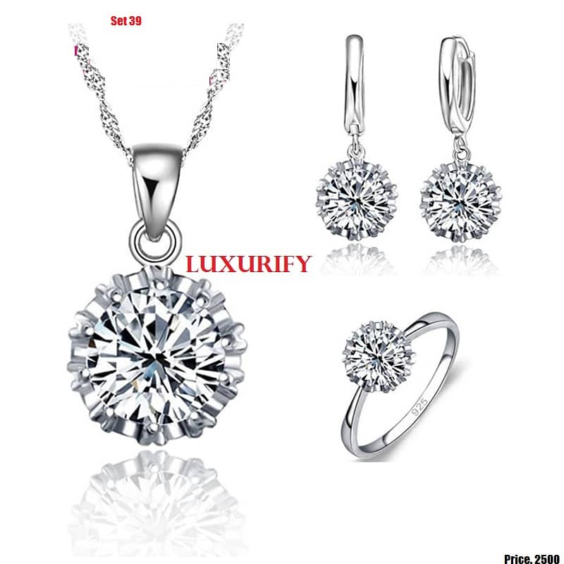 Hot Deals/Jewellery Set/Silver Jewellery/Gold Jewellery/Zircon Jewelry 12