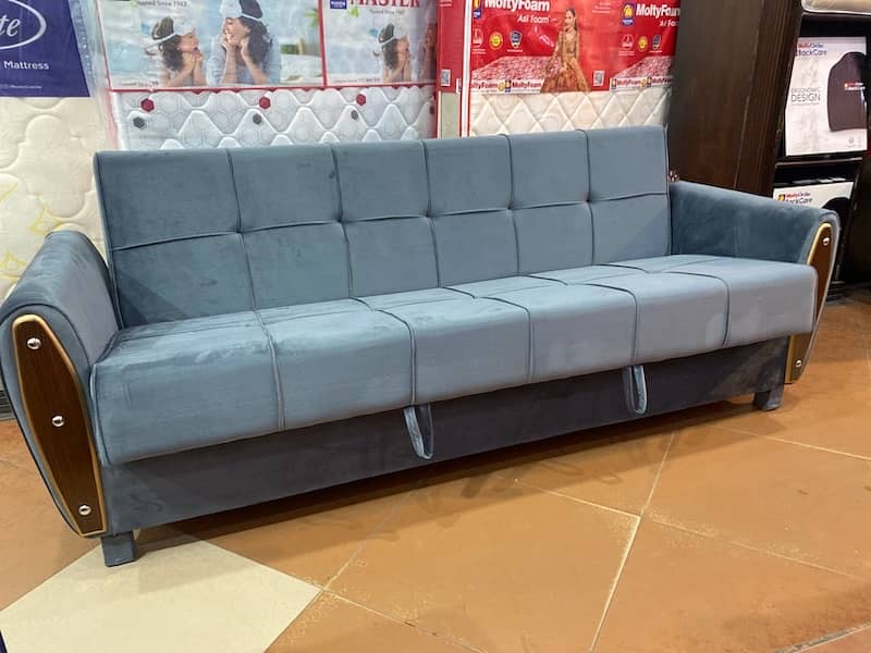 sofa cum bed (2in1)(sofa+bed)( master Molty foam )10 years warranty 0