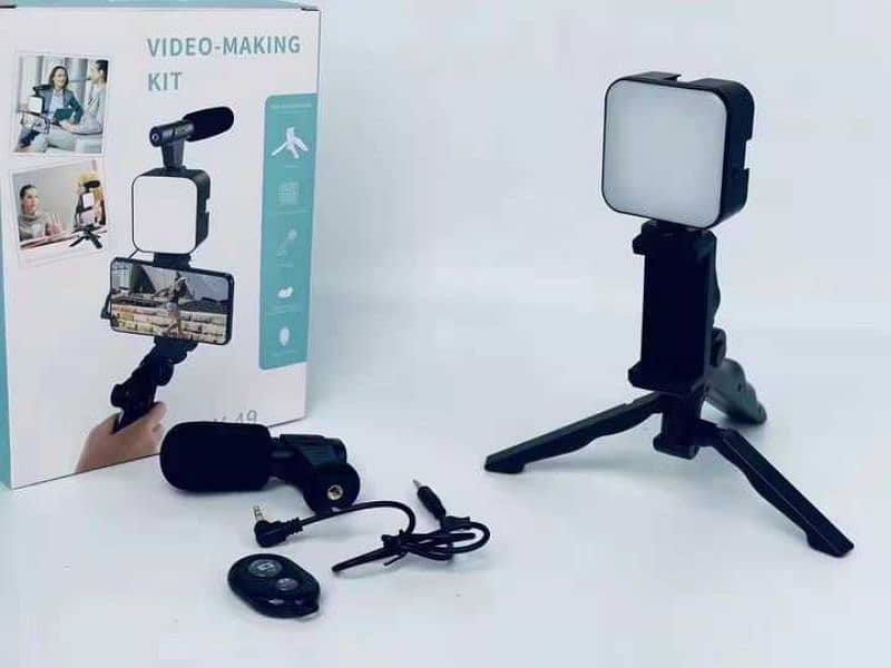 Detail:  AY-49 VIDEO MAKING VLOGGING KIT WITH MICROPHONE  AY-49 2