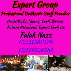 DoMestic Staff Provider Maids, Nanny, Cook ,Driver etc