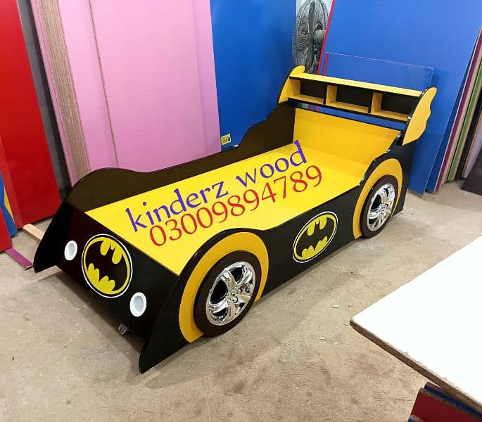 kids batman car bed, 6 feet by 3 feet 3