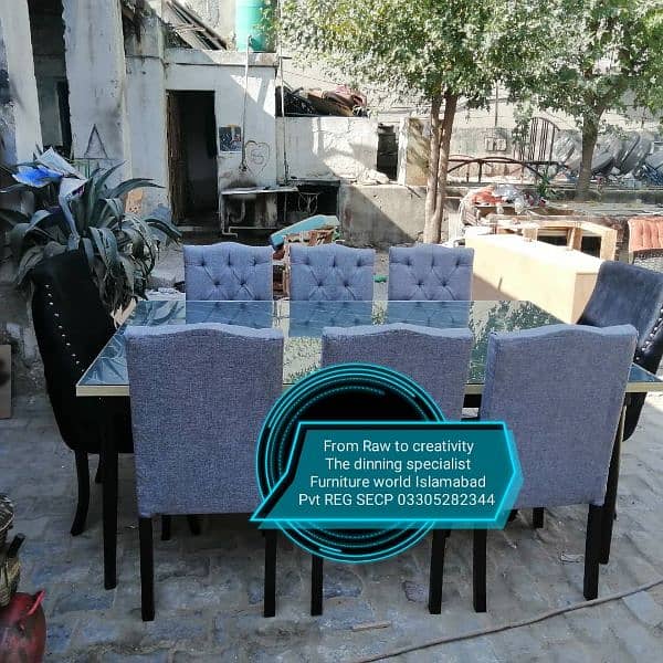 . . 6. . 8. . 10  seater Dining table 7