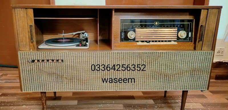 PYE Radiogram Gramophone Turntable vinyl Record player 12
