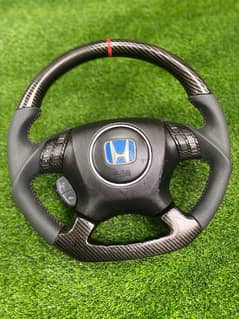 Honda accord + cl7 + cl9 sports carbon fiber multimedia steering
