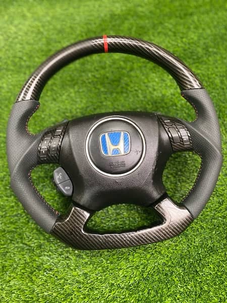 Honda accord + cl7 + cl9 sports carbon fiber multimedia steering 1