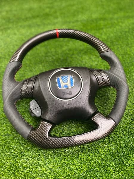 Honda accord + cl7 + cl9 sports carbon fiber multimedia steering 2