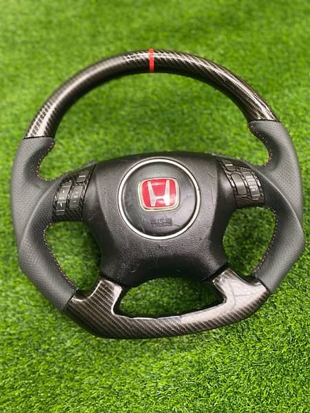 Honda accord + cl7 + cl9 sports carbon fiber multimedia steering 4