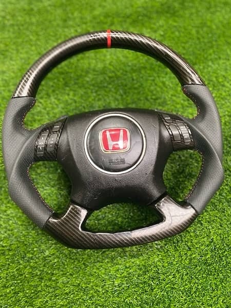 Honda accord + cl7 + cl9 sports carbon fiber multimedia steering 5