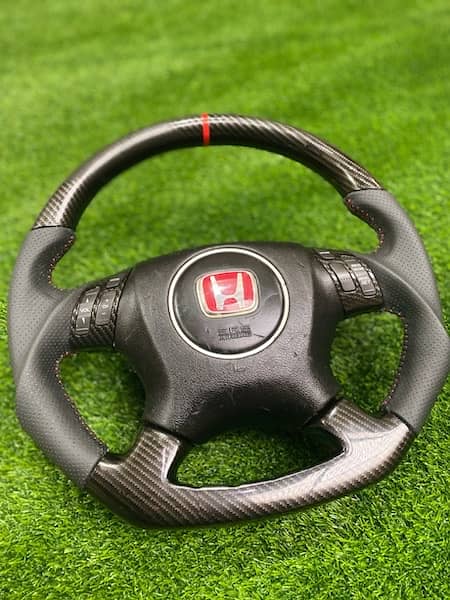 Honda accord + cl7 + cl9 sports carbon fiber multimedia steering 6