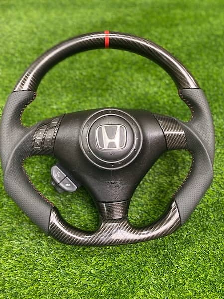 Honda accord + cl7 + cl9 sports carbon fiber multimedia steering 7