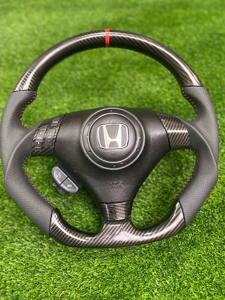 Honda accord + cl7 + cl9 sports carbon fiber multimedia steering 8