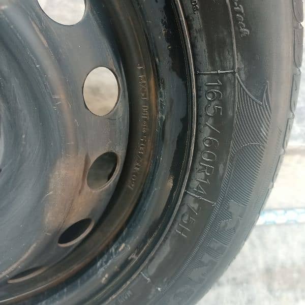 Used spare wheel for sale, 165/60/14 4