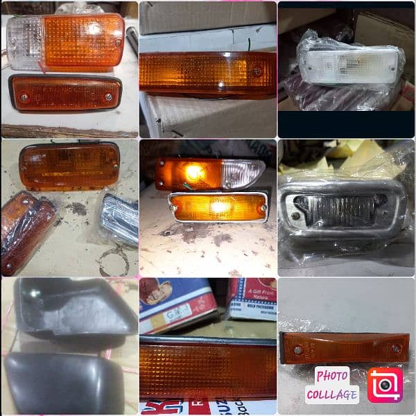 Bumper & fander light corolla 74+76+79+82+86+92 0