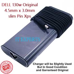 ALL LAPTOP CHARGER AVAILABLE  DELL 130w SLIM PIN 4.5 mm Xps 65w 45w