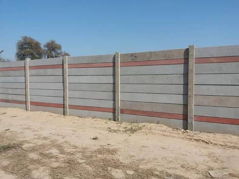 Precast Boundary Wall H column & Planks 1