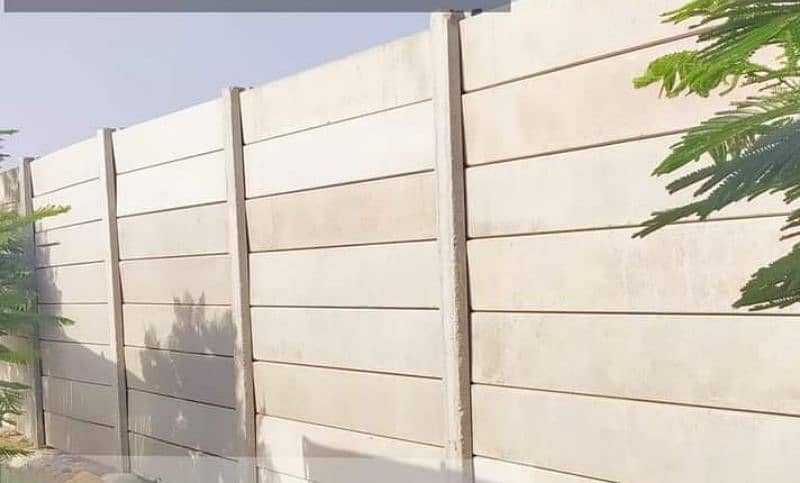 Precast Boundary Wall H column & Planks 6