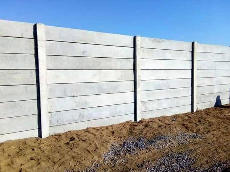 Precast Boundary Wall H column & Planks 7