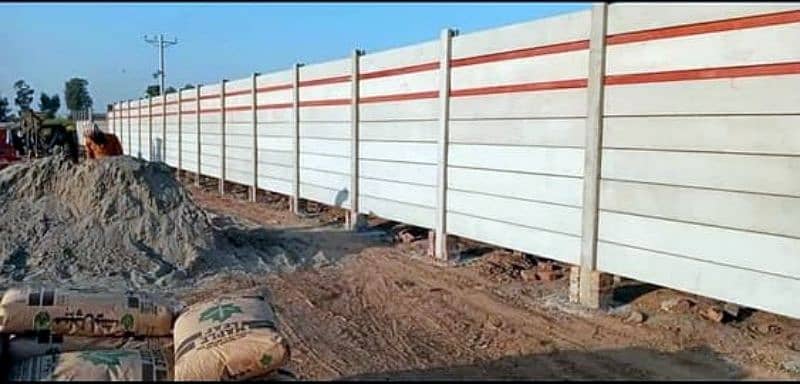 Precast Boundary Wall H column & Planks 8