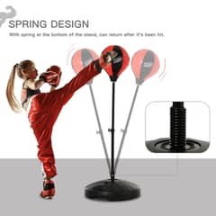 Boxing Punch Ball Set 360 Degree Rebound Spring For Teenager Height Ad