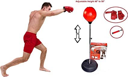 Boxing Punch Ball Set 360 Degree Rebound Spring For Teenager Height Ad 0