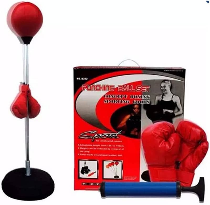 Boxing Punch Ball Set 360 Degree Rebound Spring For Teenager Height Ad 1