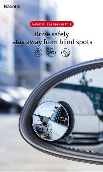 Baseus Blind Spot Convex Mirror & Baseus Rain Proof Film 4