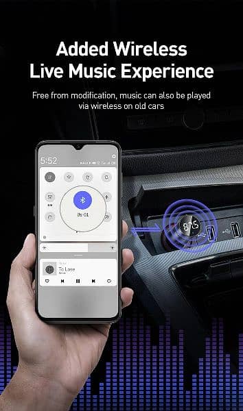 Baseus Energy Column Car BT MP3 Charger
& shake head digital charger 3