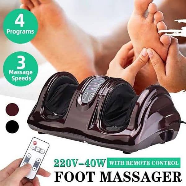 Original Electric Shiatsu Heating Foot & Leg Massager Machine Gym