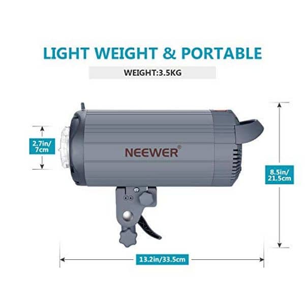 Neewer 600W TTL HSS 1/8000s GN86 Studio Strobe Flash Light Monolight 6