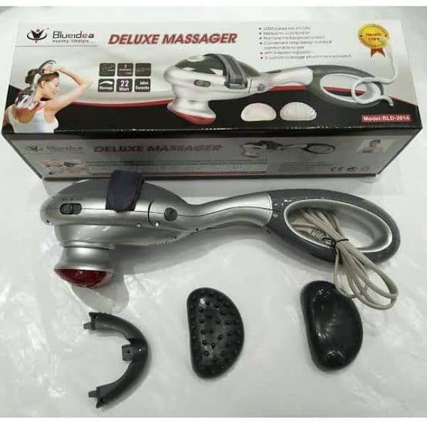 New Electric Handheld Vibrating Full Body Massager Heating Machine 5