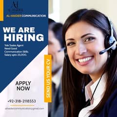 we are hiring tele sales agent