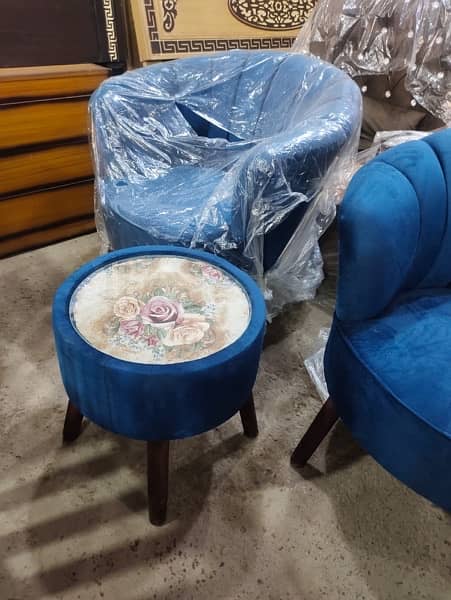 Bed Room Chairs / Coffee Chairs / With Table / bed Room Set 14