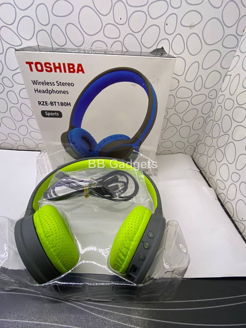 TOSHIBA Wireless Stereo Headphones RZE-BT180H 6