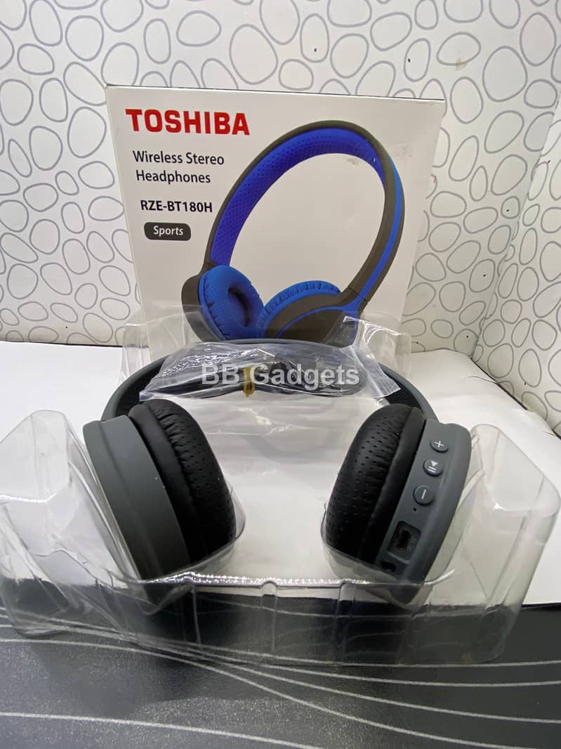 TOSHIBA Wireless Stereo Headphones RZE-BT180H 7