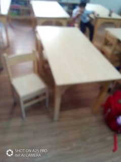 school tables and chairs