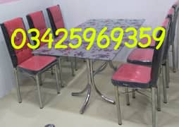 dining table set 4, 6 chairs metal wood wholesale furniture desk hotel