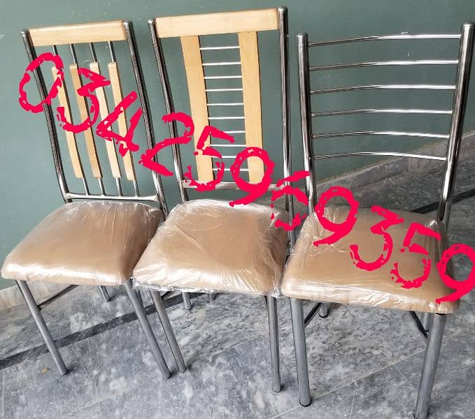 dining table set 4, 6 chairs metal wood wholesale furniture desk hotel 2