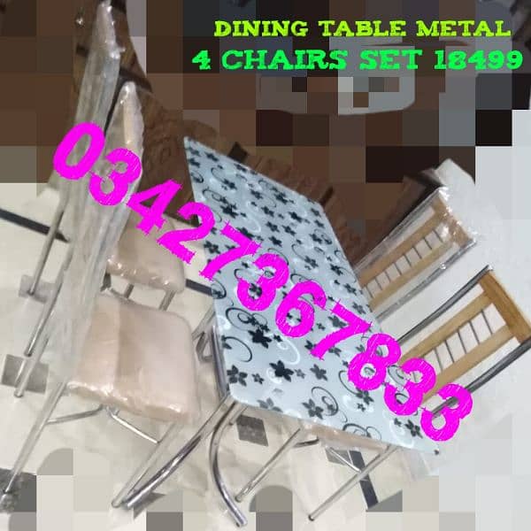 dining table set 4, 6 chairs metal wood wholesale furniture desk hotel 13
