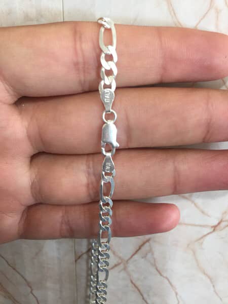 Silver Braclet & Italian Chain 9