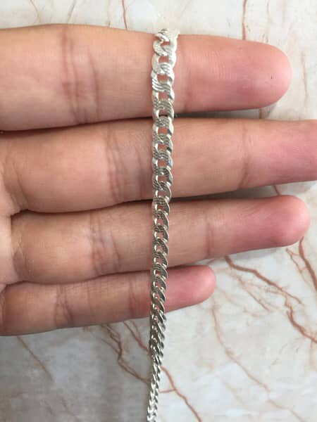 Silver Braclet & Italian Chain 10