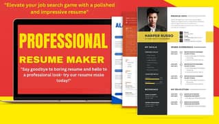 Professional CV maker | Resume Creator | Professional Resume maker
