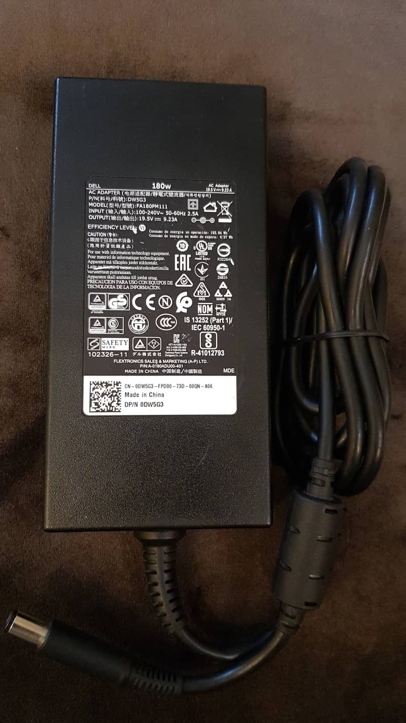 Dell 180w Alienware Original Charger 330w 240w ASUS HP LENOVO ACER MSI 4