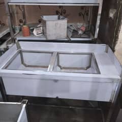 washing sink double stainless Steel non magnet 24x48